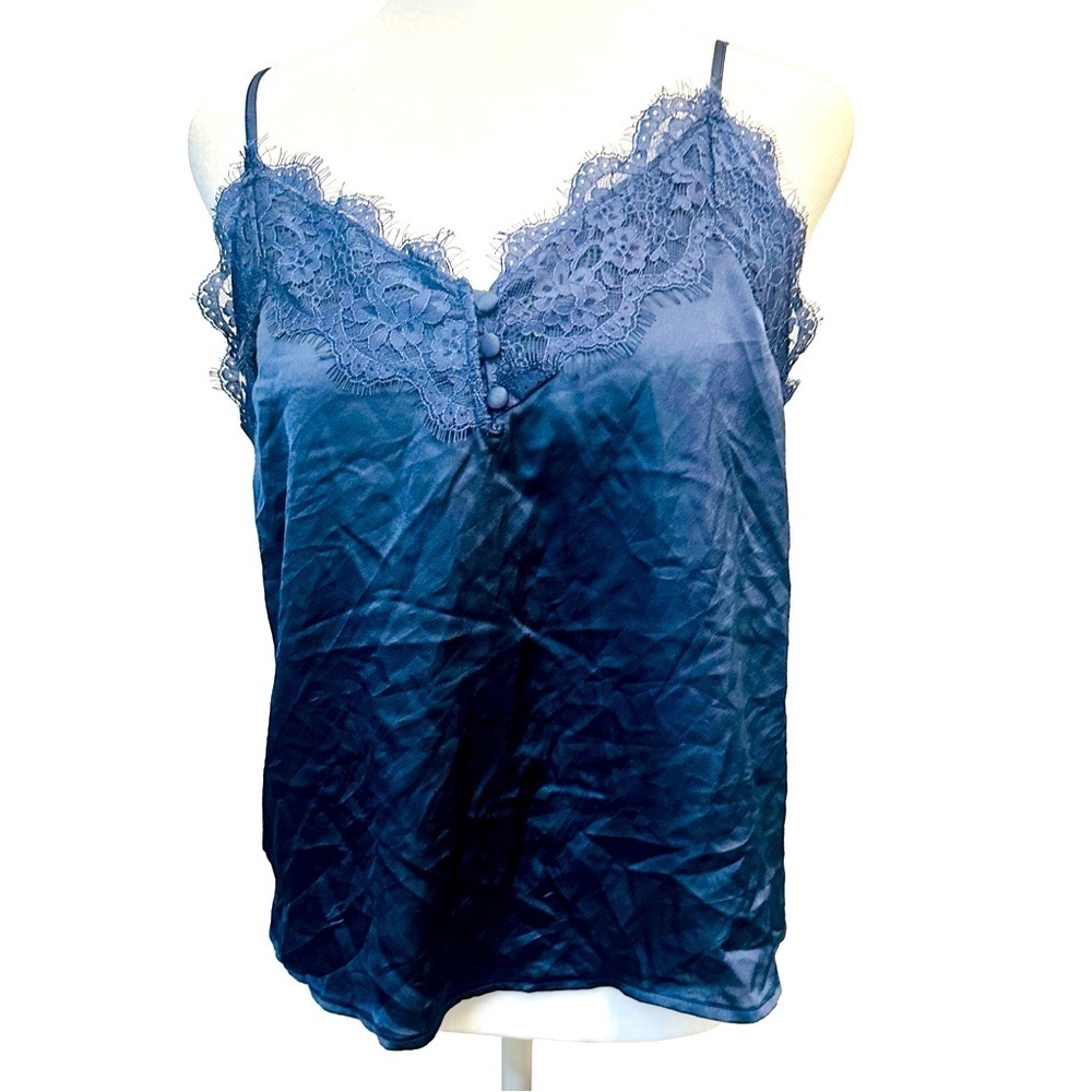 Abercrombie & Fitch Lace Trim Tank Top Camisole Med Y2K Elena Gilbert Whimsigoth